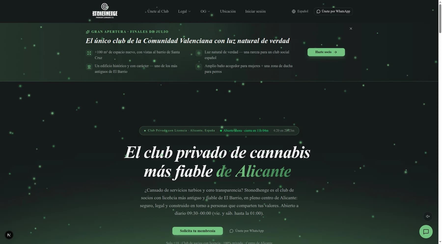 Stonedhenge Club — strona klubu w Alicante